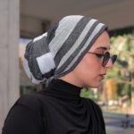 Raye white & black DB-CROCHET