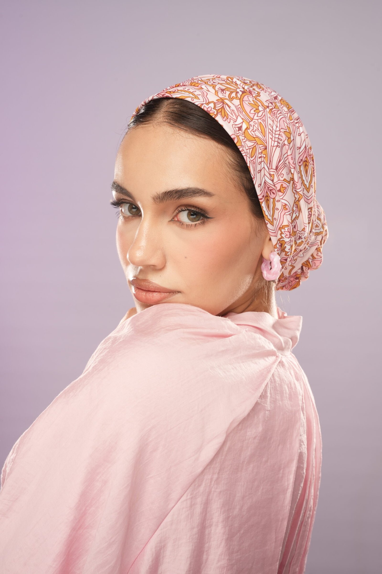 light colors mandala turban
